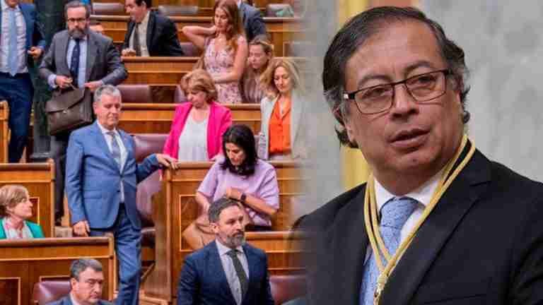 Diputados españoles protestaron por presencia de Petro en el Parlamento español