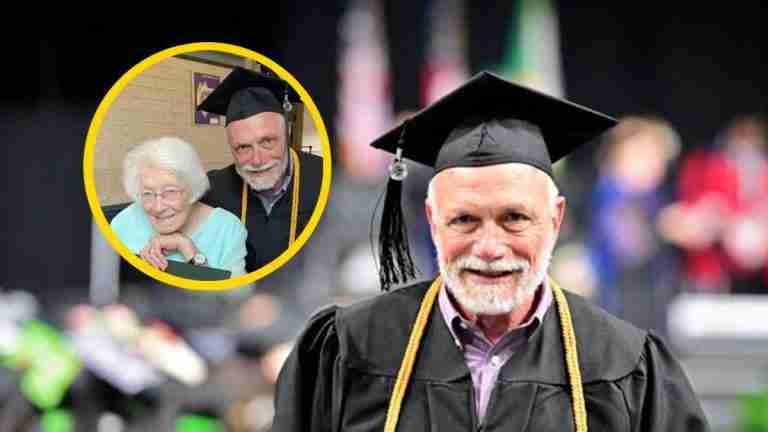 Un regreso triunfal: hombre de 72 años obtiene su título universitario después de 50 años