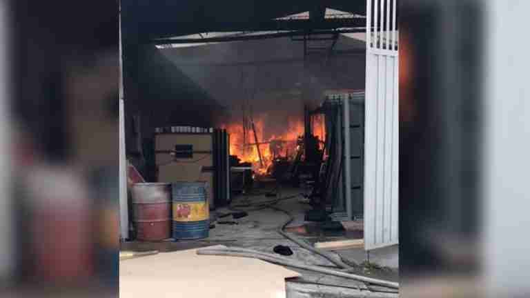 Incendio en San Antonio de Prado