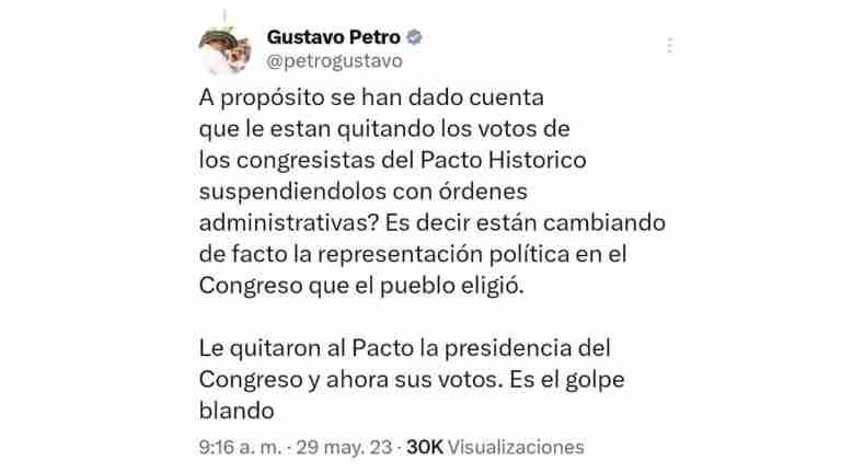 Consejo de Estado pone freno a afirmaciones de Petro