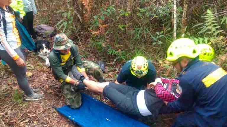 Caminantes de El Carmen de Viboral fueron rescatados de la montaña por intoxicación