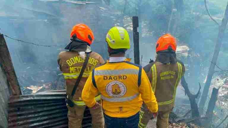 En los últimos siete días, el Dagrd y Bomberos Medellín atendieron 185 emergencias en la ciudad
