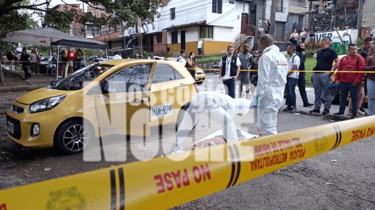 Un taxista fue asesinado del barrio López de Mesa de Medellín
