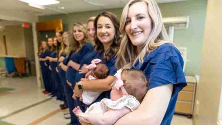 ¡Fiebre de embarazos! 12 empleadas de un hospital en Virginia están embarazadas al mismo tiempo 