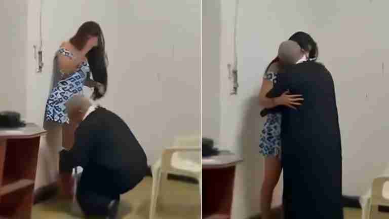 Escándalo en una iglesia: sorprenden a supuesto sacerdote besando a una mujer