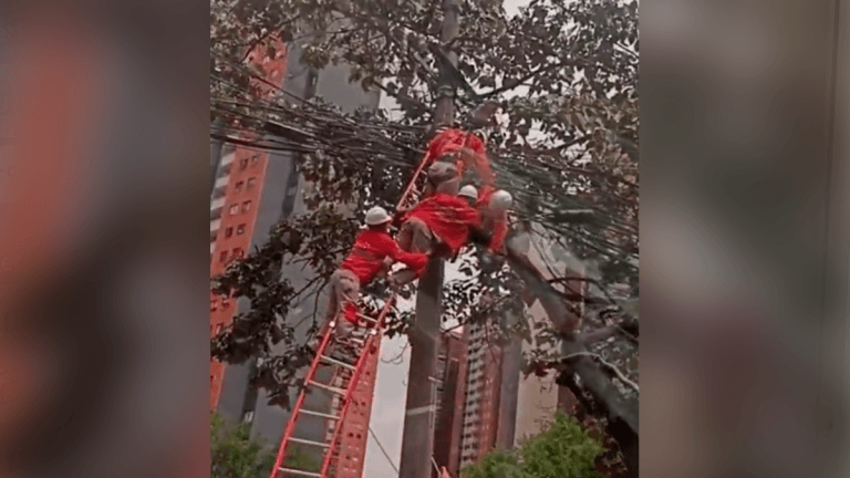 Bello: trabajador de empresa de telecomunicaciones se electrocutó mientras hacía unos arreglos en un poste de energía