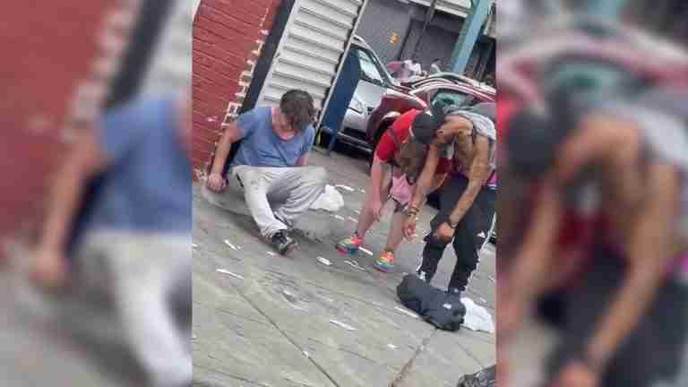  ¿Qué está pasando? Impresionantes imágenes de la calle zombie en Filadelfia