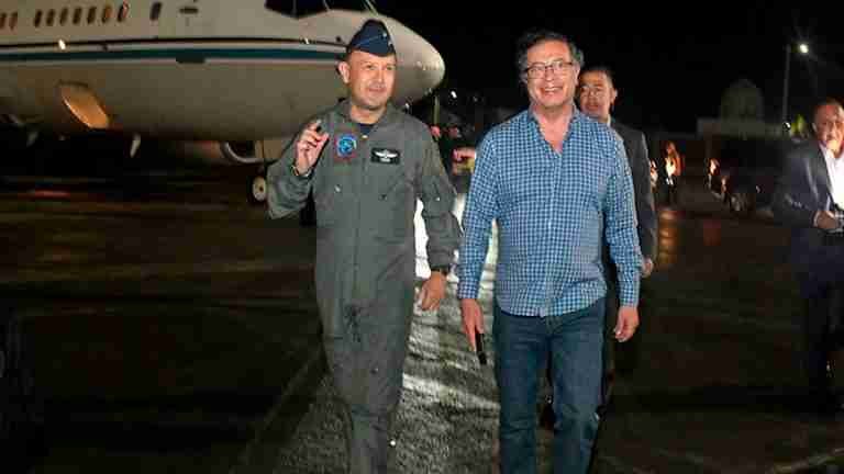 Petro en San Andrés. Presidente celebra victoria de Colombia