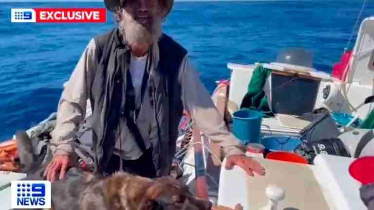 Marinero australiano y su perro sobreviven dos meses en el océano 