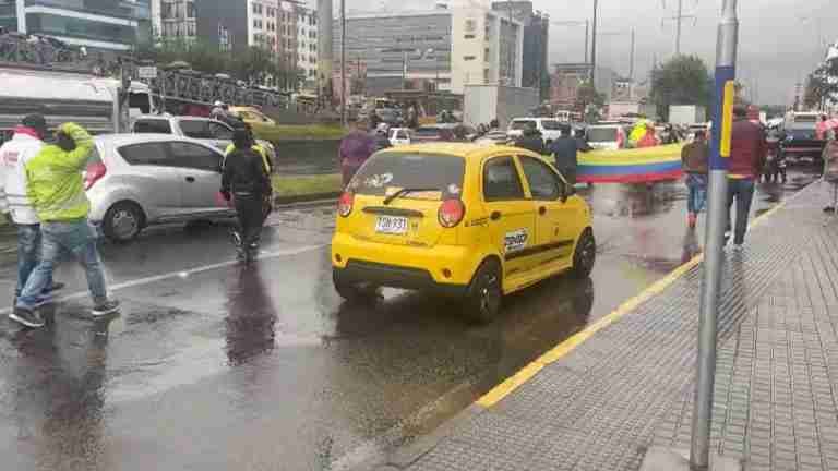 Taxistas en Bogotá. Así arrancó el paro
