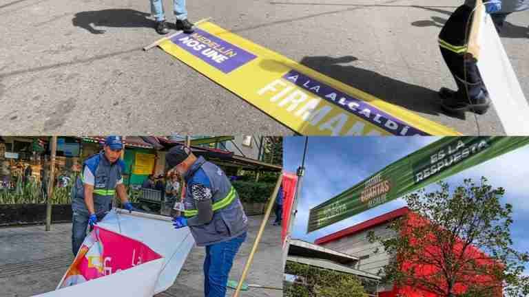 ¡Candidatos! Den ejemplo: Se han bajado más de 150 vallas de publicidad política por incumplir normas