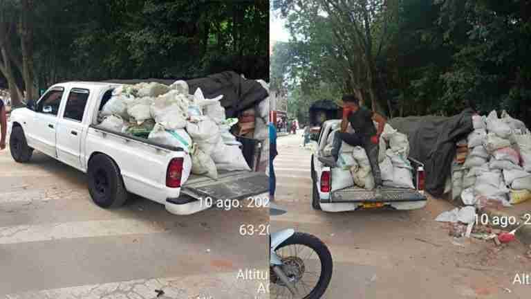 La alcaldía de Medellín está sancionando los vehículos que botan escombros en las vías
