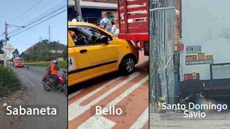 Martes fatal por accidentes de tránsito en el Valle de Aburrá: tres personas perdieron la vida