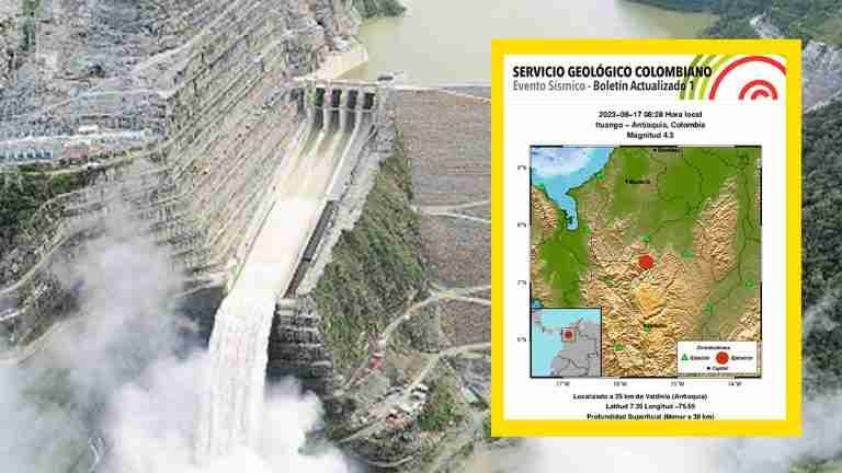 Tras sismo en Ituango, EPM reportó normalidad en operación de Central Hidroituango