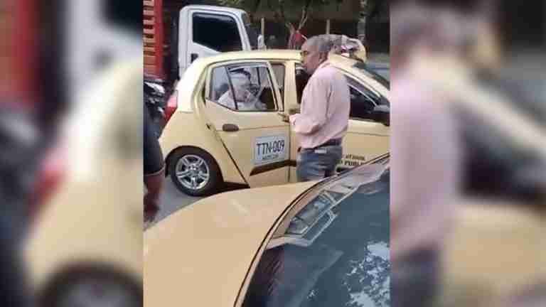 En el paro de taxistas están vandalizando vehículos y hasta hacen bajar adultos mayores de los taxis