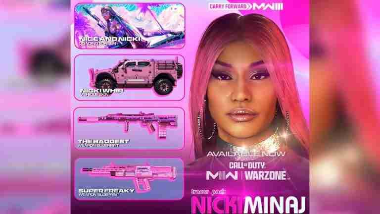 De versos a batallas: Nicki Minaj es oficialmente una jugadora más en ‘Call Of Duty’ 