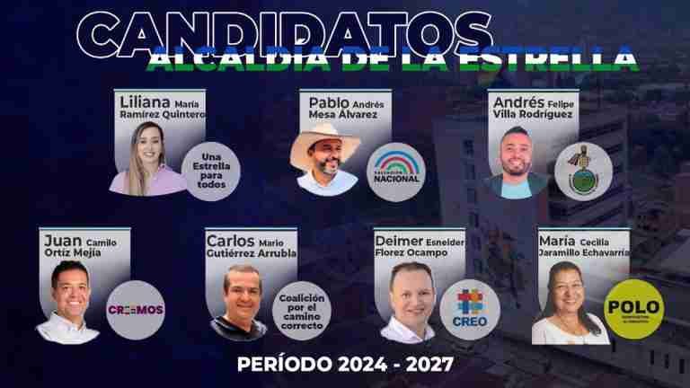 Siete candidatos fueron confirmados para aspirar a la Alcaldía de La Estrella, Antioquia