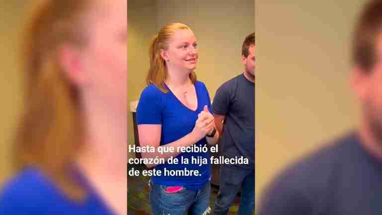 Joven conoció al padre de la mujer que le donó el corazón