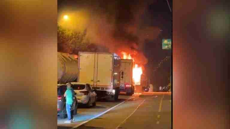 En disturbios terminó la protesta contra el peaje en la Autopista Norte