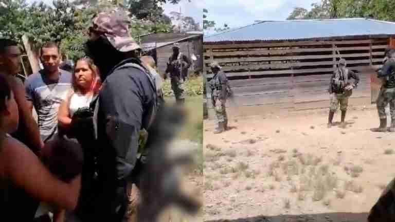 Hombres armados que amedrentaron a campesinos en Córdoba serían militares