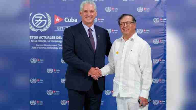 Gustavo Petro ya está en Cuba para la Cumbre G77 + China
