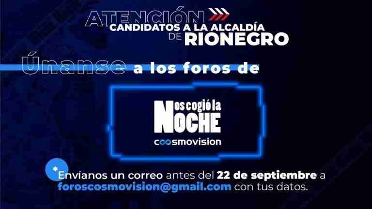 ¡Atención candidatos a la Alcaldía de Rionegro (Ant)! 