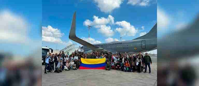 110 colombianos ya tomaron el primer vuelo humanitario desde Tel Aviv