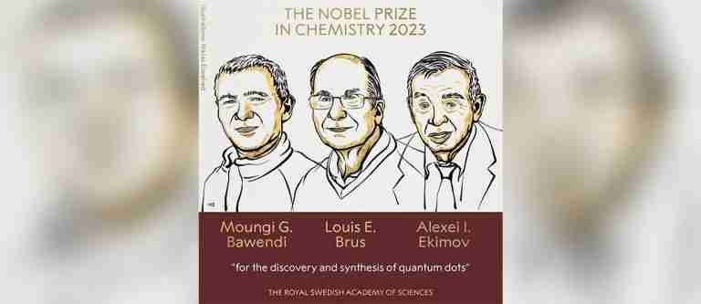 Tres ganadores del Nobel de Química por el descubrimiento de los puntos cuánticos