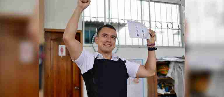 Daniel Noboa, el presidente electo más joven en la historia de Ecuador