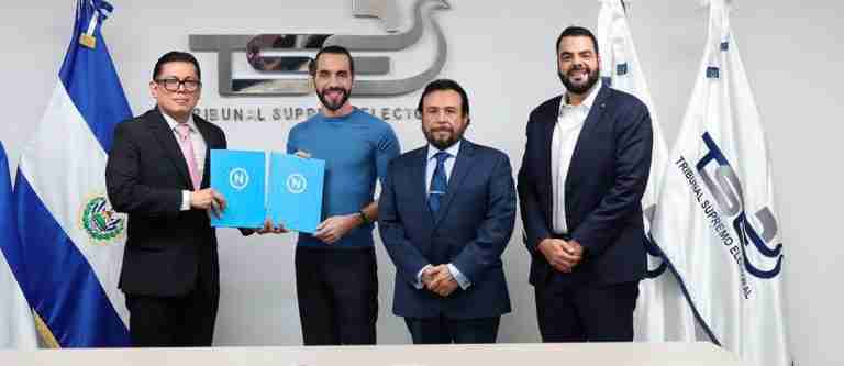 Nayib Bukele oficializó su candidatura para ser reelegido presidente