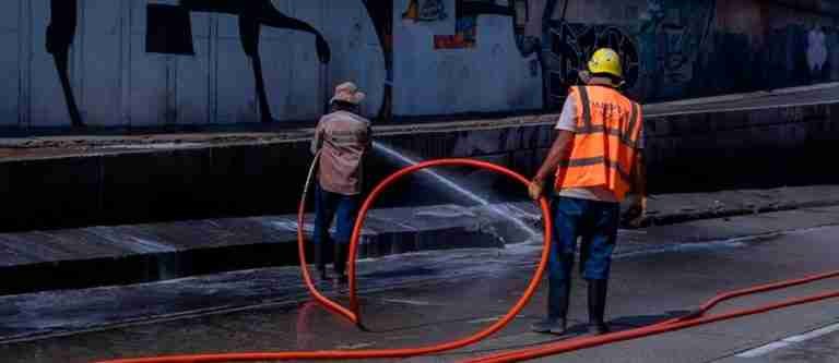 Finalizó brigada integral de aseo y ornato en el soterrado de la avenida Oriental