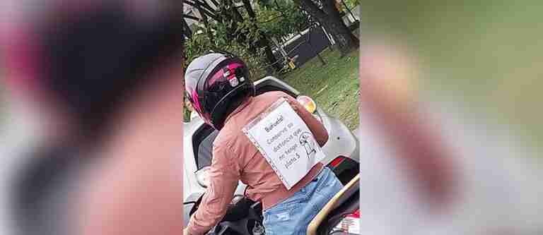 ¡Buñuela! Esta es la advertencia de una motociclista que transita por la avenida Regional