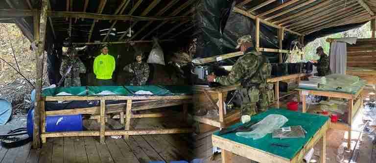Ejército desmanteló laboratorio de cocaína en El Peñol