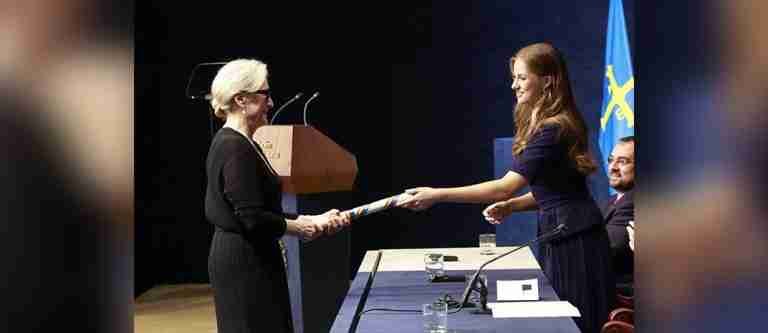 Meryl Streep recibió el Premio Princesa de Asturias de las Artes