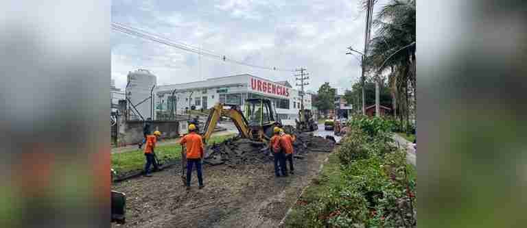 Avanzan intervenciones de repavimentación y reparcheo de la malla vial en Rionegro