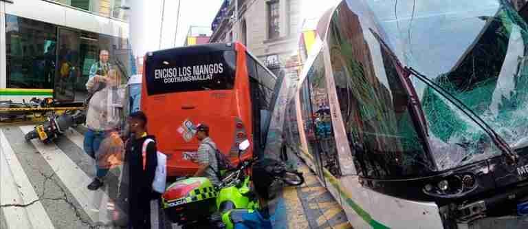 15 personas lesionada deja incidente vehicular en el tranvía 