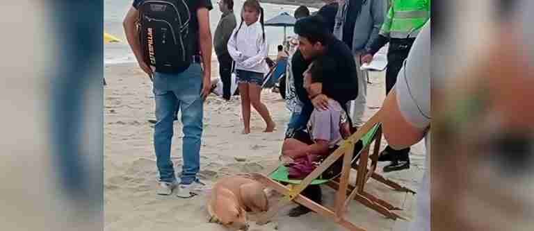 “Por qué no me hiciste caso, te dije vámonos”: mujer llora a su novio ahogado en una playa de Perú