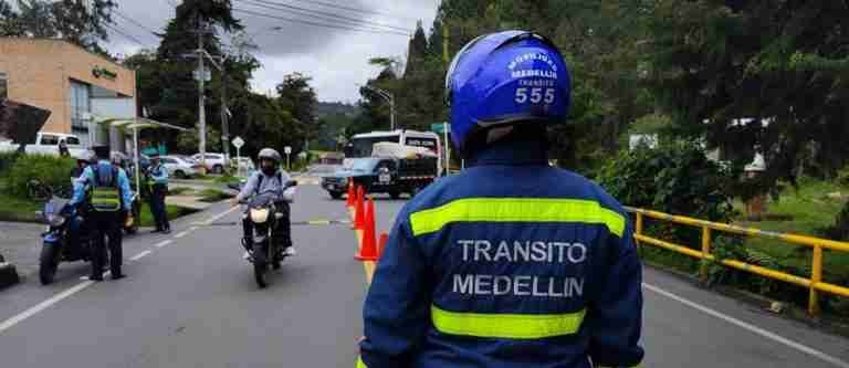 Operativos de control y prevención vial en corregimientos de Medellín durante las festividades