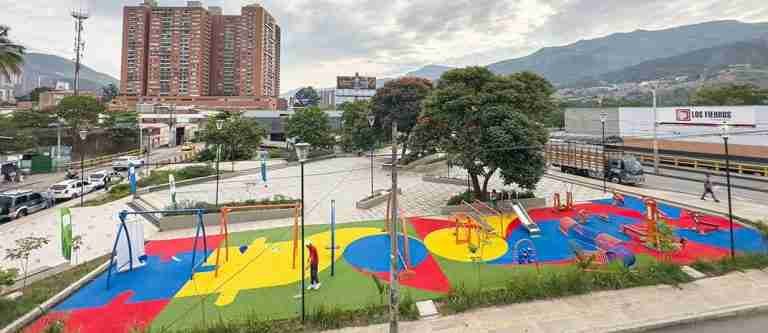 Así se transformó el parque El Renacimiento de Bello