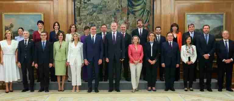 Pedro Sánchez nombró a los 22 ministros de su Gobierno ante Felipe VI