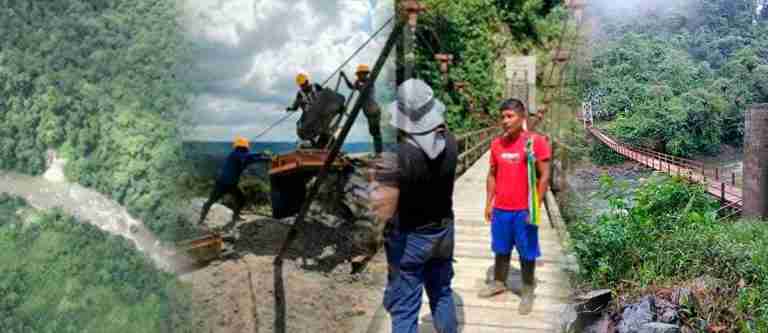 Entregan puente peatonal a comunidad indígena del resguardo El Gran Sábalo