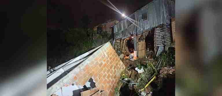Colapso de vivienda en Villa Liliam dejó dos personas lesionadas