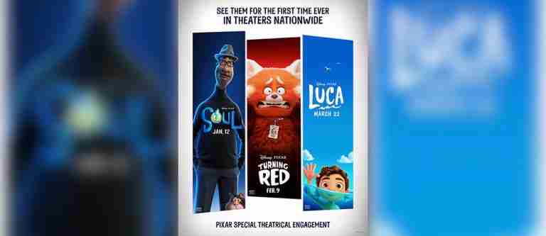 Pixar lanzará en cines tres películas que tuvieron su estreno digital por pandemia