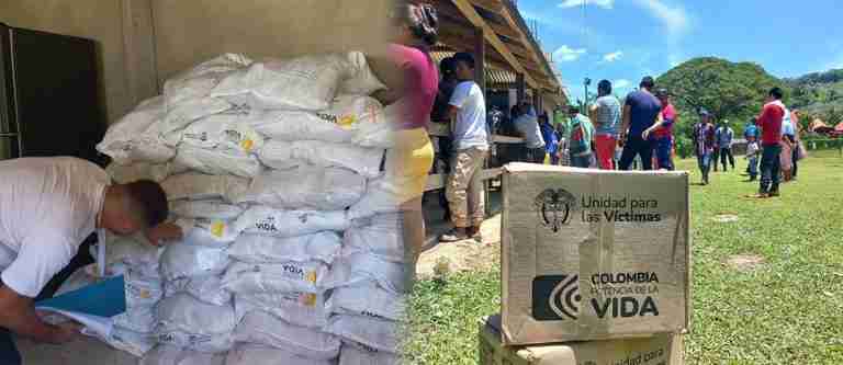 Más de 500 familias desplazadas en Briceño y Segovia, recibieron ayuda humanitaria