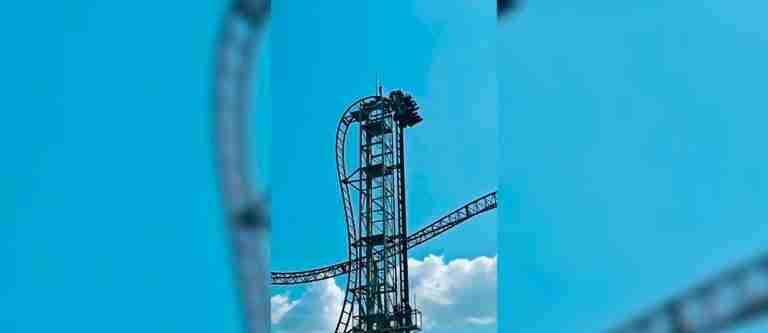 ¡Qué susto! Visitantes del Parque del Café quedaron atrapados en una montaña rusa