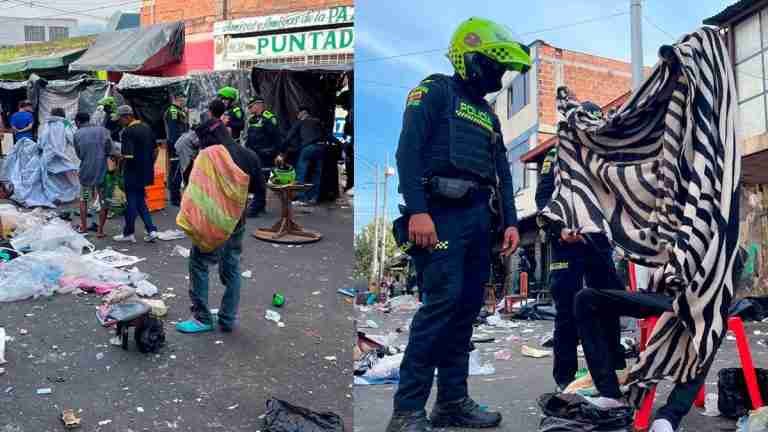 Secretaría de Seguridad de Medellín intervino y limpió sector de La Candelaria para caracterizar habitantes en situación de calle