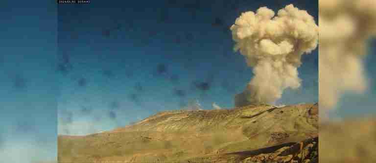 Se reportó nuevo aumento de actividad en el volcán Nevado del Ruiz