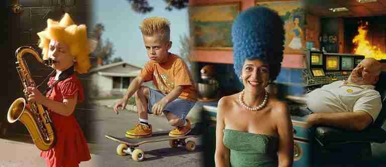 Así lucirían los personajes de Los Simpson en la vida real, según inteligencia artificial