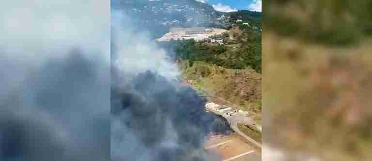 En Bello controlaron el incendio que inició en el batallón Pedro Nel Ospina