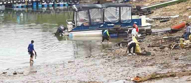 No hay mal que por bien no venga: recolectaron más de 7 toneladas de basura en el Malecón de Guatapé